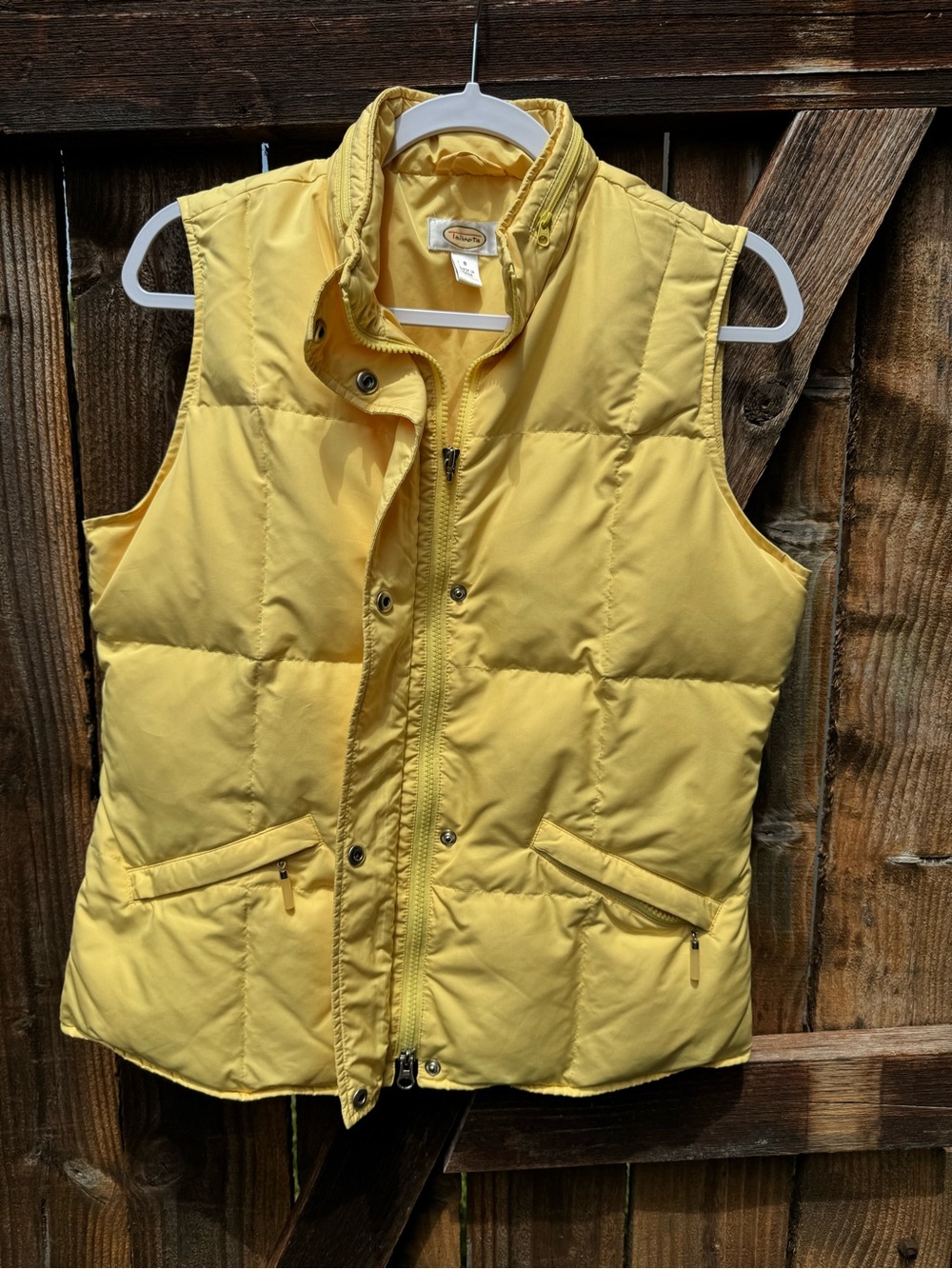 Talbots Sunny Yellow Quilted Puffer Vest
